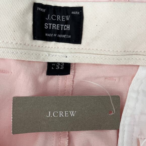 J Crew 484 Slim-Fit Stretch Chino Pant 33 x 32 Pale Pink New - Picture 9 of 11